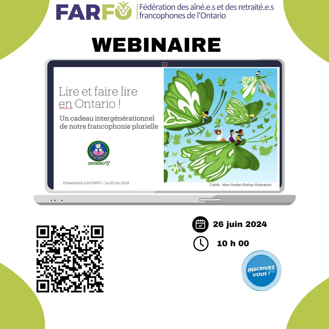 Webinaire lire et faire lire en Ontario