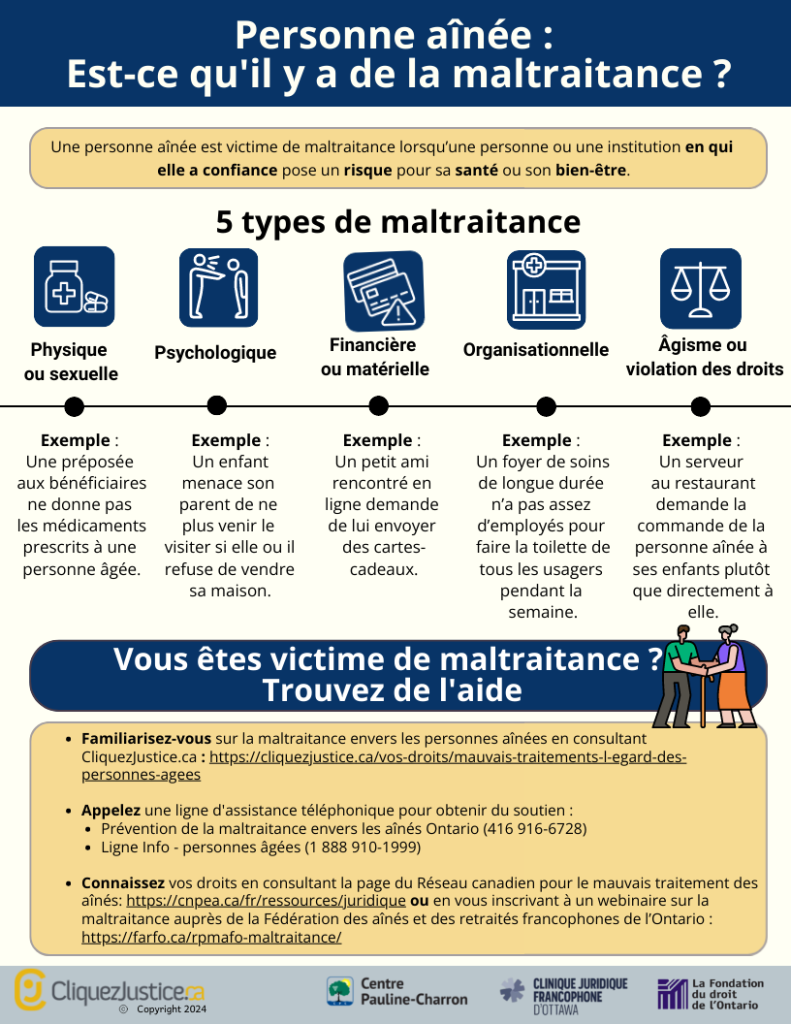 Infographie maltraitance 5 types