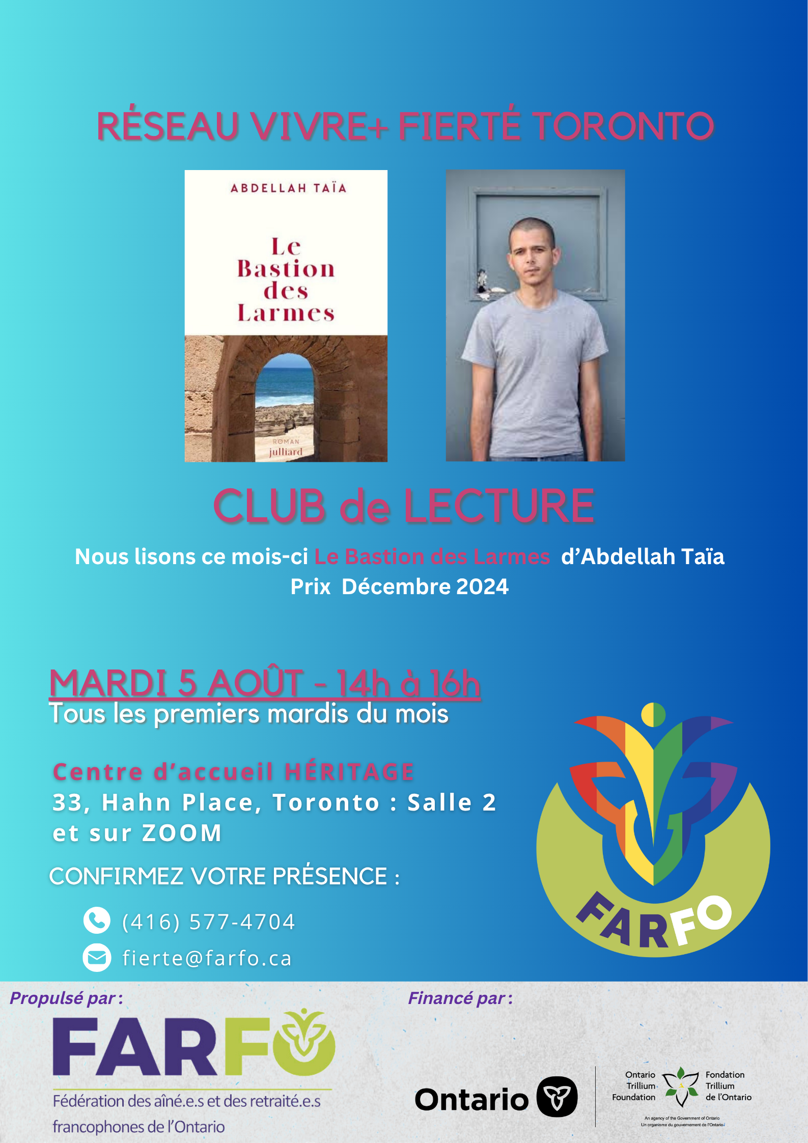 01 Club de lecture Août