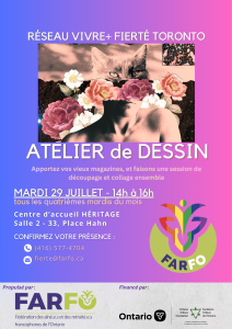 JUILLET 02 Atelier de dessin Juillet